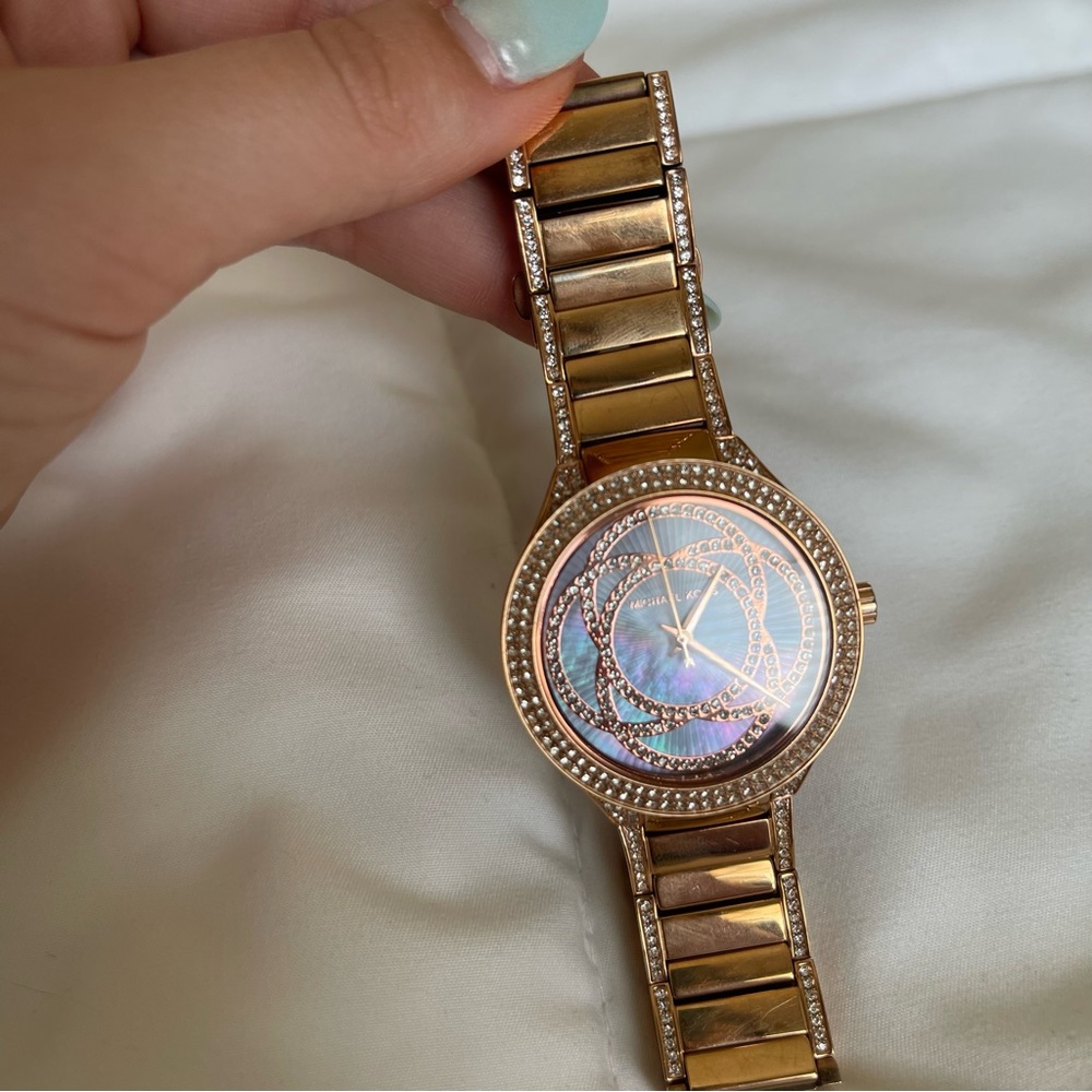 Michael Kors rose gold tone watch